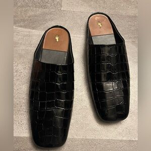 Ralph Lauren Croc Print Mule Sz 7